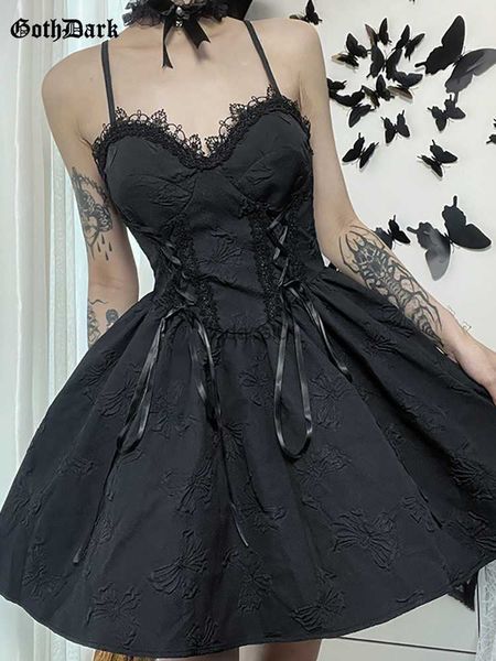 goth dark tie up mall gothic elegant women dresses grunge aesthetic jacquard aline dress emo lace trim black party alt clothes l230621, Black;gray
goth dark tie up mall gothic elegant women dresses grunge aesthetic jacquard aline dress emo lace trim black party alt clothes l230621, Black;gray
