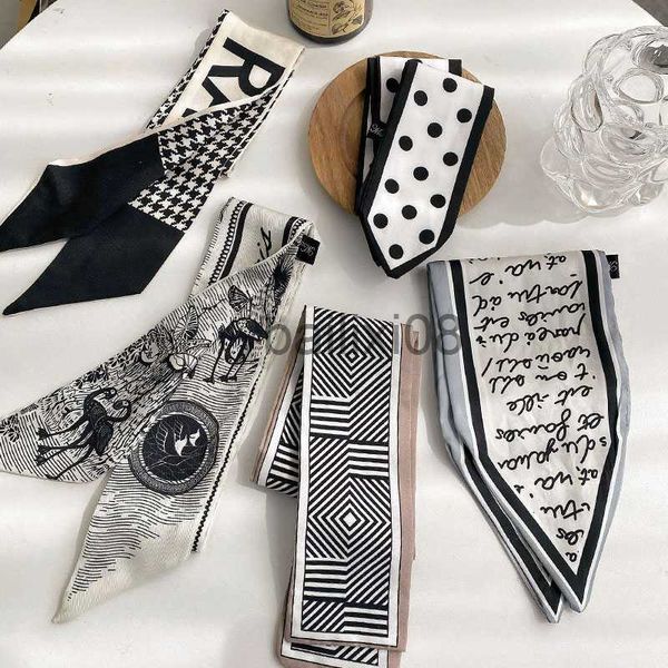 scarves lady long skinny silk scarf hairband neck tie design print luxury brand hair hoop cessories cool girl scarves summer 2021 j230703, Blue;gray
scarves lady long skinny silk scarf hairband neck tie design print luxury brand hair hoop cessories cool girl scarves summer 2021 j230703, Blue;gray