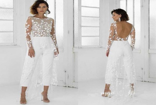 white jumpsuit beach wedding dresses jewel neck long sleeve backless ankle length bridal outfit lace summer wedding gowns2798749
white jumpsuit beach wedding dresses jewel neck long sleeve backless ankle length bridal outfit lace summer wedding gowns2798749
