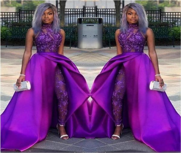 2020 lace appliqued bead evening gowns luxury african party women pant suits classic jumpsuits prom dresses with detachable train 5802526, Black
2020 lace appliqued bead evening gowns luxury african party women pant suits classic jumpsuits prom dresses with detachable train 5802526, Black