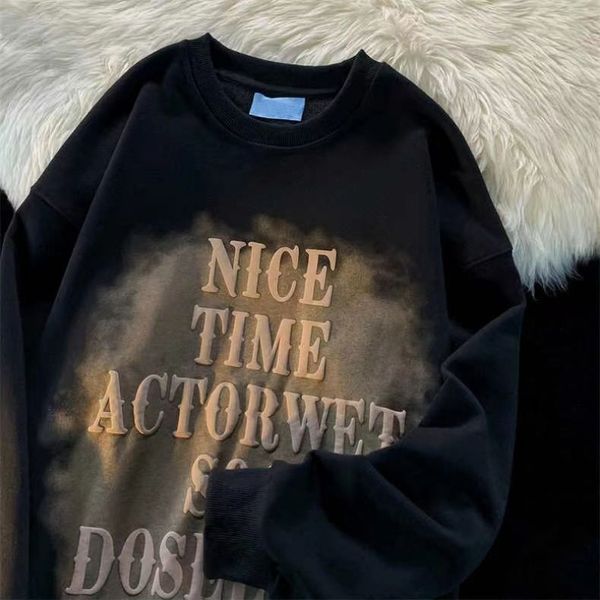 women s hoodies sweatshirts selling graffiti sweater men and women s high street trend t shirt loose autumn winter warm 230701, Black
women s hoodies sweatshirts selling graffiti sweater men and women s high street trend t shirt loose autumn winter warm 230701, Black
