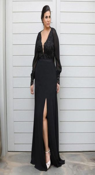 chic lace mermaid plus size prom dresses long sleeves plunging v neck beaded side split evening gowns floor length mother of the b8518646, Black
chic lace mermaid plus size prom dresses long sleeves plunging v neck beaded side split evening gowns floor length mother of the b8518646, Black