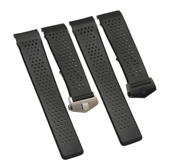 watch bands 22mm 24mm black ventilation band for tag carrera silicone rubber waterproof strap bracelet belt9895041, Black;brown
watch bands 22mm 24mm black ventilation band for tag carrera silicone rubber waterproof strap bracelet belt9895041, Black;brown