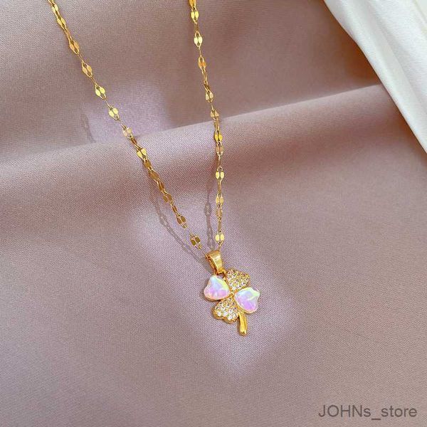 pendant lucky necklace for women stainless steel flower pendant gold color fashion wedding jewelry gift 2023 r230703, Silver
pendant lucky necklace for women stainless steel flower pendant gold color fashion wedding jewelry gift 2023 r230703, Silver