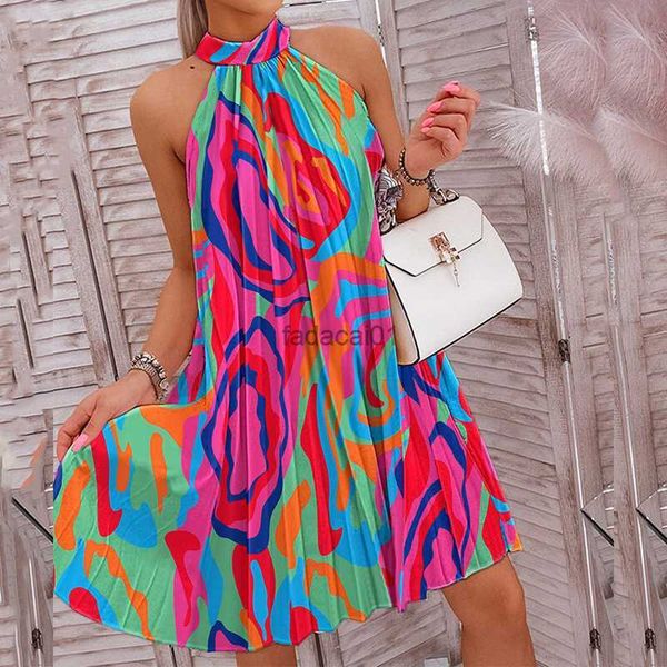 summer off shoulder aline party dress elegant pattern print halter pleated dress casual sleeveless loose boho mini dresses l230621, Black;gray
summer off shoulder aline party dress elegant pattern print halter pleated dress casual sleeveless loose boho mini dresses l230621, Black;gray