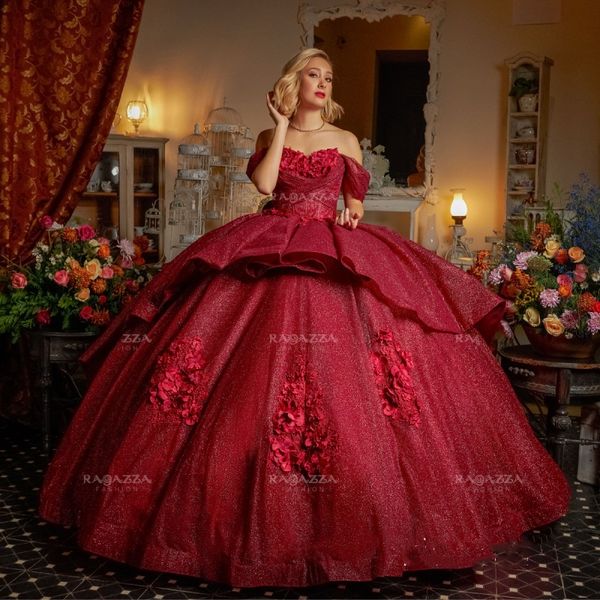 red shiny sweetheart quinceanera dresses ball gown for sweet girls sequins 3d flowers birthday party princess prom dress robes de, Blue;red
red shiny sweetheart quinceanera dresses ball gown for sweet girls sequins 3d flowers birthday party princess prom dress robes de, Blue;red
