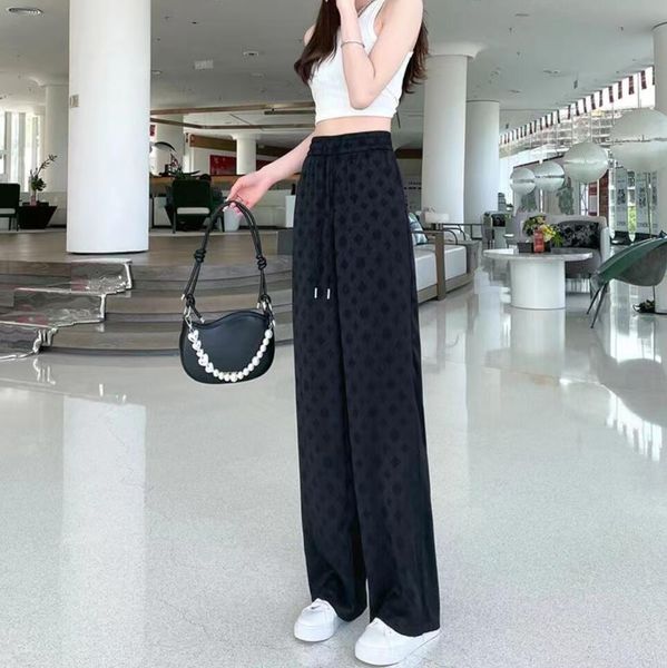 spring designer printed women pant trousers high waist luxury casual wide leg trousers long ice silk fabric breathable comfortable fashion s, Black;white
spring designer printed women pant trousers high waist luxury casual wide leg trousers long ice silk fabric breathable comfortable fashion s, Black;white