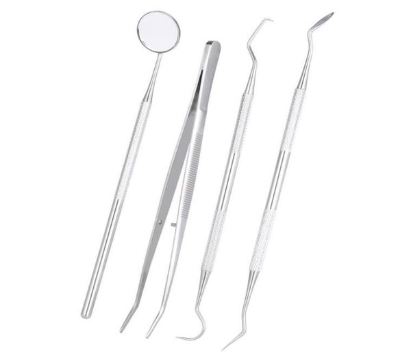 4pcspack dental hygiene tools kit dentist set dental probe mirror sickle scalers tweezers stainless steel teeth care cleaning8535227
4pcspack dental hygiene tools kit dentist set dental probe mirror sickle scalers tweezers stainless steel teeth care cleaning8535227