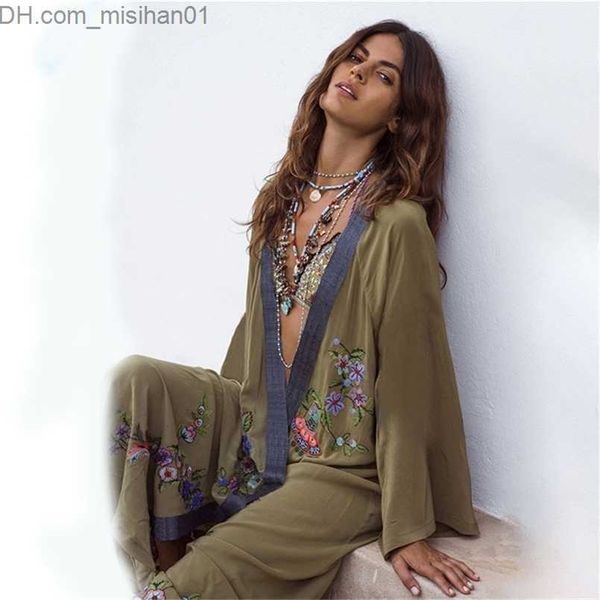 casual dresses vestidos boho hippie chic vintage floral embroidery cardigan beach trip kimono pareo long sleeve cape cover maxi dress 220531, Black;gray
casual dresses vestidos boho hippie chic vintage floral embroidery cardigan beach trip kimono pareo long sleeve cape cover maxi dress 220531, Black;gray