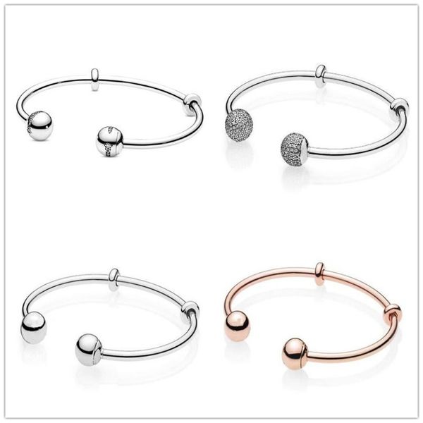 925 sterling silver charm bracelets quality moments open bangle pave caps with cubic zirconia bracelet diy fit pandora bangles bead jewelry, Golden;silver
925 sterling silver charm bracelets quality moments open bangle pave caps with cubic zirconia bracelet diy fit pandora bangles bead jewelry, Golden;silver