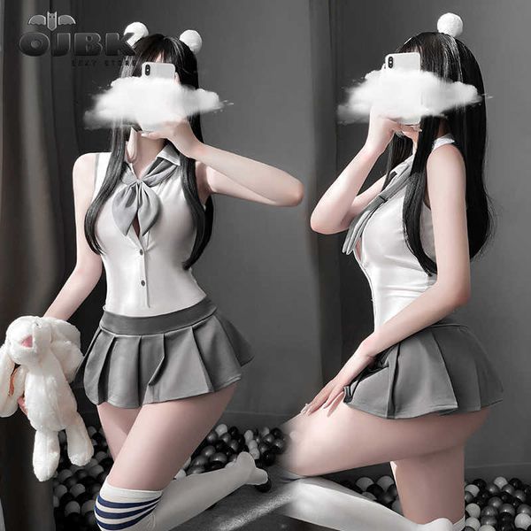 set lingerie cheer learder cosplay costumes one piece bodysuit teddy with mini-skirt sailor moon outfit gray white erotic sethkd230703, Black;white
set lingerie cheer learder cosplay costumes one piece bodysuit teddy with mini-skirt sailor moon outfit gray white erotic sethkd230703, Black;white
