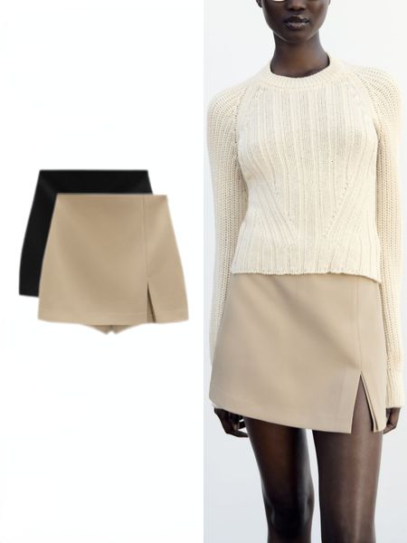 men s shorts zbza women s summer solid color high waist casual a line front slit design skirt pants side hidden in seam zip closure 230701, White;black
men s shorts zbza women s summer solid color high waist casual a line front slit design skirt pants side hidden in seam zip closure 230701, White;black