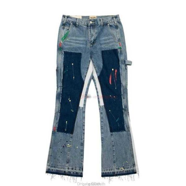 fashion designer clothing galleries denim pants galleries heavy industry speckled graffiti micro horn structure spliced loose contrast jeans, Blue
fashion designer clothing galleries denim pants galleries heavy industry speckled graffiti micro horn structure spliced loose contrast jeans, Blue