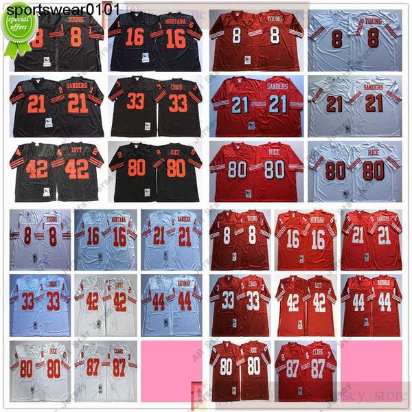football jerseys ncaa football retro vintage 80 jerry rice jersey ed 33 roger craig 42 ronnie lott 87 dwight clark jerseys mens red, Black
football jerseys ncaa football retro vintage 80 jerry rice jersey ed 33 roger craig 42 ronnie lott 87 dwight clark jerseys mens red, Black