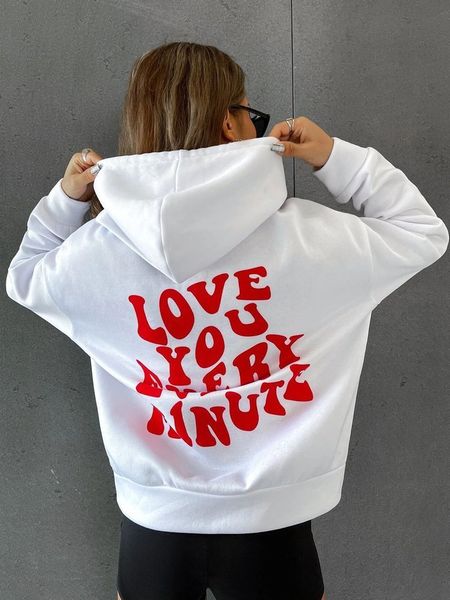 women s hoodies sweatshirts love you every minute cute hoodie women hoody funny pullovers quote fashion pure cotton jumper hoodies 230701, Black
women s hoodies sweatshirts love you every minute cute hoodie women hoody funny pullovers quote fashion pure cotton jumper hoodies 230701, Black