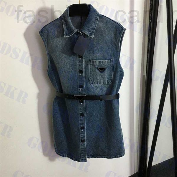 women's vests designer triangle badge vest coat womens denim jacket with belt fashion lapel overcoat for women w0w9, Black;white
women's vests designer triangle badge vest coat womens denim jacket with belt fashion lapel overcoat for women w0w9, Black;white