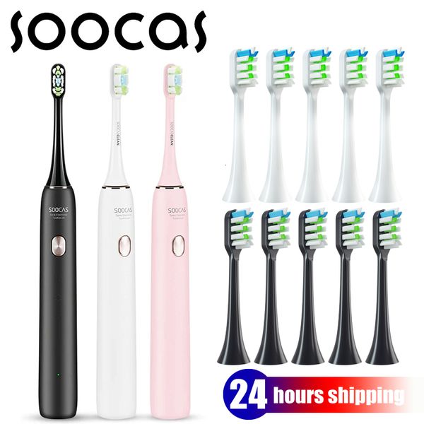 toothbrush soocas sonic electric toothbrush x3u smart ultrasonic tooth brush cleaner automatic 4 weeks teeth whitening waterproof 230701