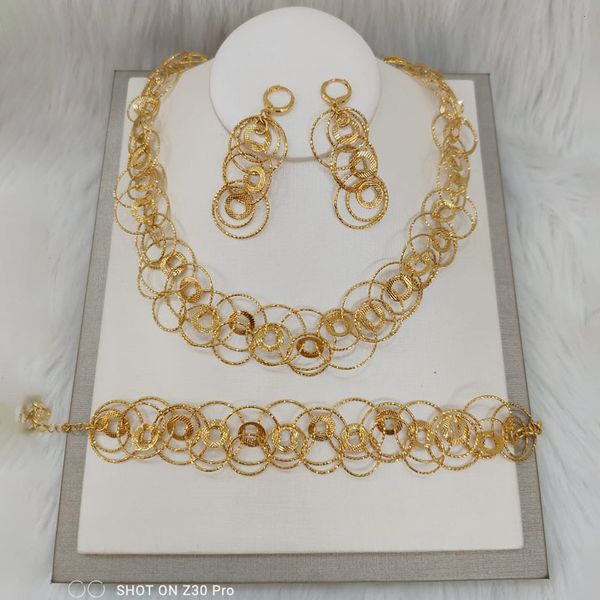 earrings necklace gold plated chain jewellery set for women luxury circle dangle earrings and necklace bracelet 3pcs set for weddings bridal, Silver
earrings necklace gold plated chain jewellery set for women luxury circle dangle earrings and necklace bracelet 3pcs set for weddings bridal, Silver