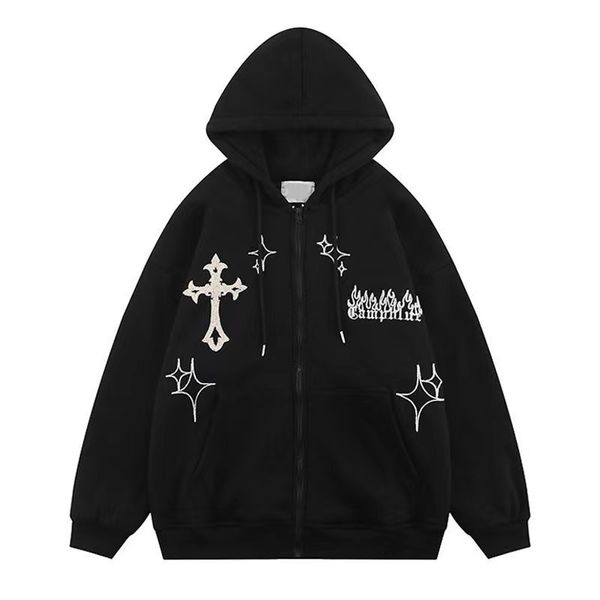 y2k hoodies men's hoodies goth women high street harajuku retro zip up hoodie loose sweatshirt clothes y2k clothing vintage cardigan a, Black
y2k hoodies men's hoodies goth women high street harajuku retro zip up hoodie loose sweatshirt clothes y2k clothing vintage cardigan a, Black
