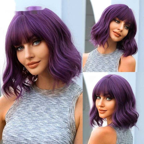 synthetic wigs easihair purple synthetic wigs short wavy bob wig for women with bangs body wave cosplay christmas natural hair heat resistan, Black
synthetic wigs easihair purple synthetic wigs short wavy bob wig for women with bangs body wave cosplay christmas natural hair heat resistan, Black