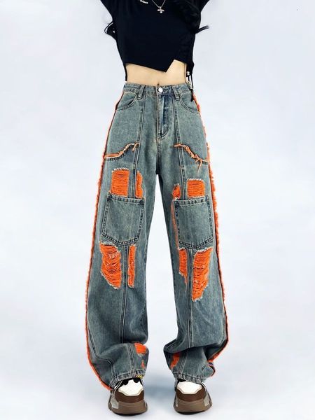 women s jeans cool painted ripped casual jean s high waist loose slim straight all match mopping pants 2023 street women 230701, Blue
women s jeans cool painted ripped casual jean s high waist loose slim straight all match mopping pants 2023 street women 230701, Blue
