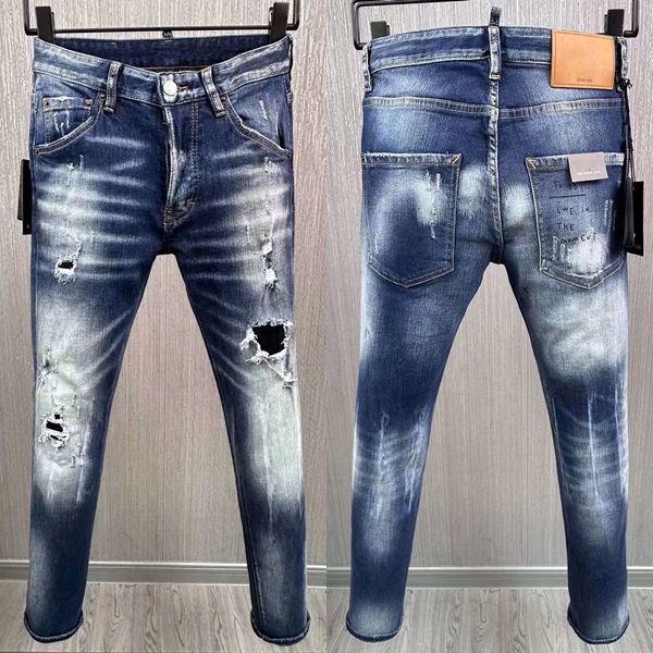 italian fashion european and american men's casual jeans high-end washed hand polished quality optimized 98911, Blue
italian fashion european and american men's casual jeans high-end washed hand polished quality optimized 98911, Blue