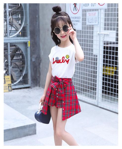girls summer fashion clothes sets children039s letter print t shirt plaid bow skirt pants 2 pcs suit kids clothing sets9571749, White
girls summer fashion clothes sets children039s letter print t shirt plaid bow skirt pants 2 pcs suit kids clothing sets9571749, White