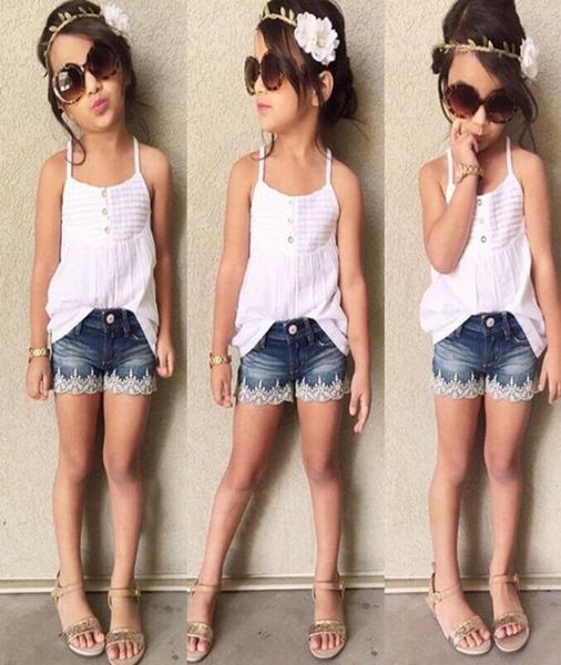 baby kids clothing girls ins sling lace suits children summer sleeveless sling tshirt flower denim shorts 2 pieces set suit5484721, White
baby kids clothing girls ins sling lace suits children summer sleeveless sling tshirt flower denim shorts 2 pieces set suit5484721, White