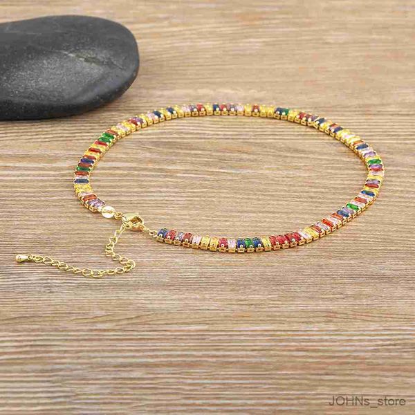 pendant classic colorful tennis necklace men and women rectangular full neck jewelry adjustable wedding gift r230703, Silver
pendant classic colorful tennis necklace men and women rectangular full neck jewelry adjustable wedding gift r230703, Silver