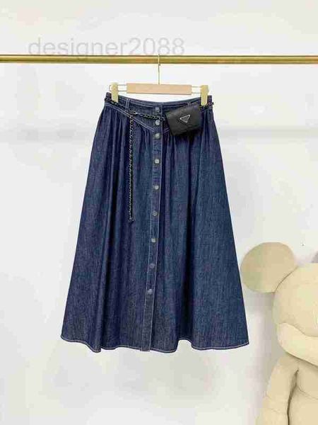 skirts designer temperament commuting fashion casual chain waist bag single breasted high slim deep blue a-line denim skirt zgvq, Black
skirts designer temperament commuting fashion casual chain waist bag single breasted high slim deep blue a-line denim skirt zgvq, Black
