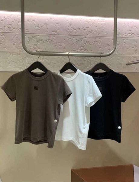 women's t shirts cotton tshirt summer wang letter print short sleeve slim t-shirts high street tees all-match, White
women's t shirts cotton tshirt summer wang letter print short sleeve slim t-shirts high street tees all-match, White