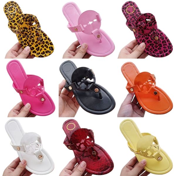 slippers patend leather designer shoes hollow out flip flops summer outdoor beach shoes flat heel slides leopard print sandals luxury brand, Black
slippers patend leather designer shoes hollow out flip flops summer outdoor beach shoes flat heel slides leopard print sandals luxury brand, Black