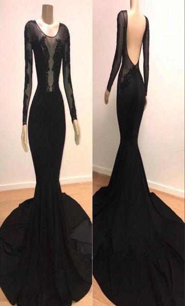 2019 mermaid black prom dresses long sleeves illusion bodices lace applique backless formal evening gowns court train6696925
2019 mermaid black prom dresses long sleeves illusion bodices lace applique backless formal evening gowns court train6696925
