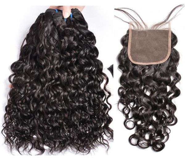 8a mink peruvian virgin hair with closure extensions 3 bundles brazilian water wave hair with 4x4 lace closure remy human hair wea8755913, Black
8a mink peruvian virgin hair with closure extensions 3 bundles brazilian water wave hair with 4x4 lace closure remy human hair wea8755913, Black