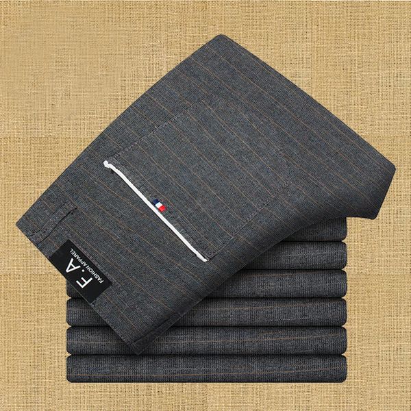 men s pants men autumn spring business casual trousers personality brand clothing mens long straight cotton male regular full length 230701, Black
men s pants men autumn spring business casual trousers personality brand clothing mens long straight cotton male regular full length 230701, Black