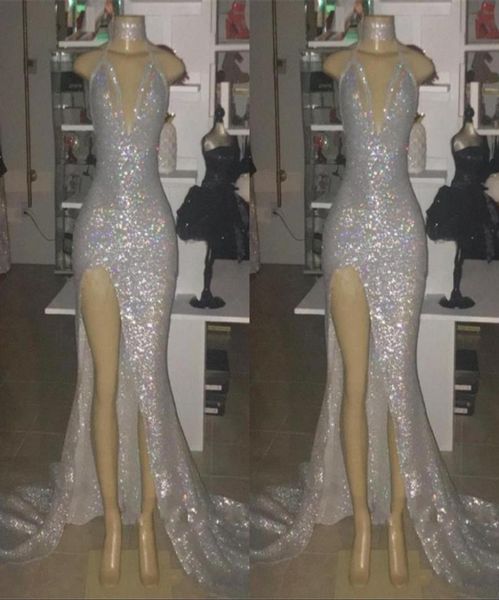 deep v neck high split prom dresses 2019 silver mermaid sequins african gowns vestidos women arabic evening party dress2542047, Black
deep v neck high split prom dresses 2019 silver mermaid sequins african gowns vestidos women arabic evening party dress2542047, Black