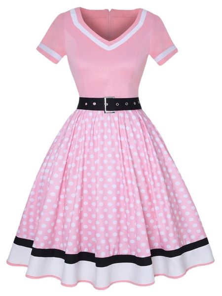 basic casual dresses vintage 50s 60 s party dress with belt polka dot print short sleeve hepburn robe pin up rockabilly 230701, Black;gray
basic casual dresses vintage 50s 60 s party dress with belt polka dot print short sleeve hepburn robe pin up rockabilly 230701, Black;gray