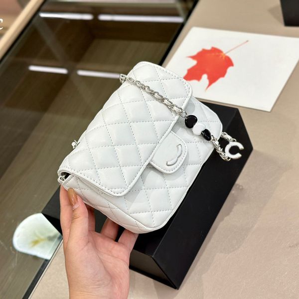 23c women designer mini classic flap cf bag with lucky black white hearts charm enameled silver metal hardware crossbody shoulder handbag lu
23c women designer mini classic flap cf bag with lucky black white hearts charm enameled silver metal hardware crossbody shoulder handbag lu