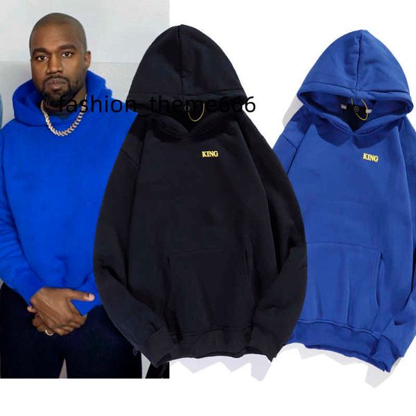 designer men's hoodie letter foam hooded fleece couple same style hoodie, Black