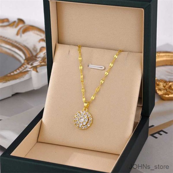 pendant cubic rotatable round pendant necklace women's stainless steel water wave chain jewelry r230829, Silver
pendant cubic rotatable round pendant necklace women's stainless steel water wave chain jewelry r230829, Silver