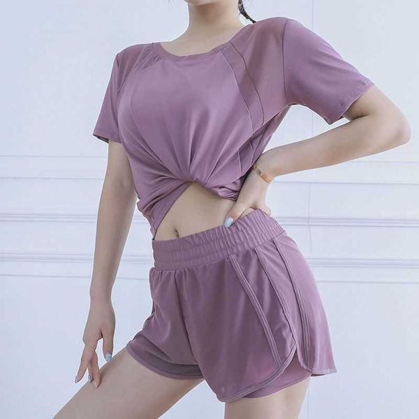 sports suit women's spring and summer yoga suit thin short sleeve gym casual sportswear fast dry outdoor morning running loose, White;red
sports suit women's spring and summer yoga suit thin short sleeve gym casual sportswear fast dry outdoor morning running loose, White;red