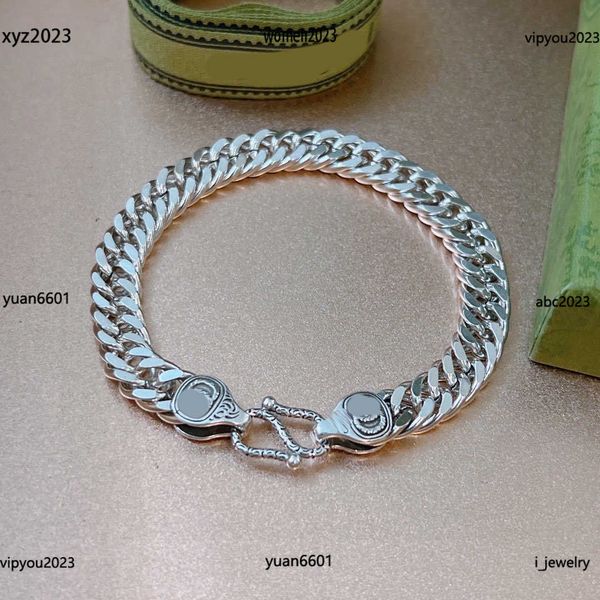 women designer bracelets shiny silver jewelry logo embossing design chain bracelet #including box new arrival, Black
women designer bracelets shiny silver jewelry logo embossing design chain bracelet #including box new arrival, Black