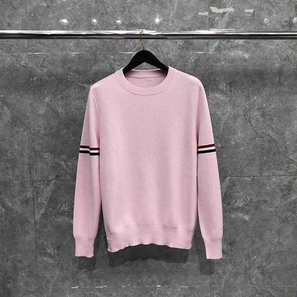 tb thom sweater autunm winter men's sweaters fashion brand clothing cotton armband stripe crewneck pullover pink tb sweater, White;black
tb thom sweater autunm winter men's sweaters fashion brand clothing cotton armband stripe crewneck pullover pink tb sweater, White;black