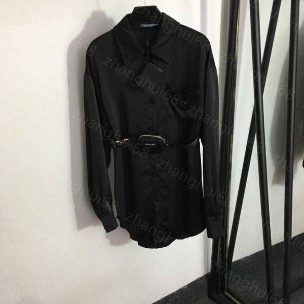 23ss womens designer clothing high neck blouse women shirt safety buckle waist pack embellished belt long sleeve shirt women clothes a1, White
23ss womens designer clothing high neck blouse women shirt safety buckle waist pack embellished belt long sleeve shirt women clothes a1, White