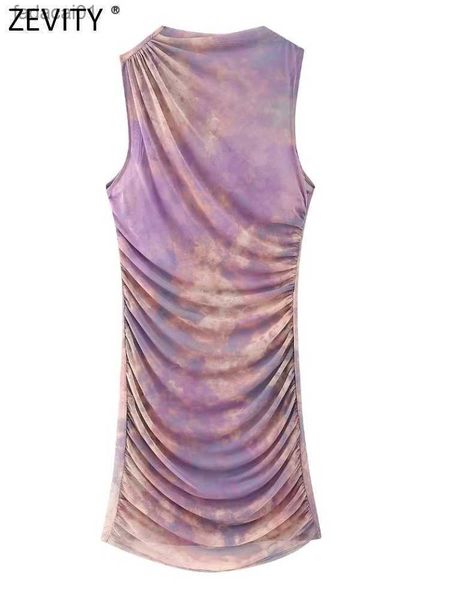 zevity 2023 new women fashion o neck sleeveless tie dyed print slim pleats mini dress female chic mesh yarn vest vestidos ds3928, Black;gray
zevity 2023 new women fashion o neck sleeveless tie dyed print slim pleats mini dress female chic mesh yarn vest vestidos ds3928, Black;gray