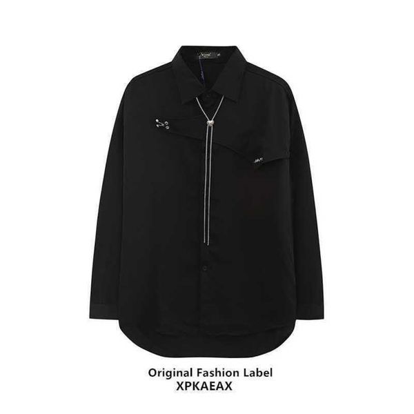 men polo original trendy vintage high street hip hop crowd shirts american retro men's and women's loose shirts autumn, White;black
men polo original trendy vintage high street hip hop crowd shirts american retro men's and women's loose shirts autumn, White;black