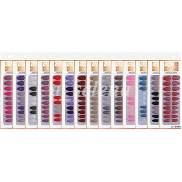 false nails 24pcs box full cover fake nail press on matte glitter acrylic frosted ballerina for women9068235, Red;gold
false nails 24pcs box full cover fake nail press on matte glitter acrylic frosted ballerina for women9068235, Red;gold