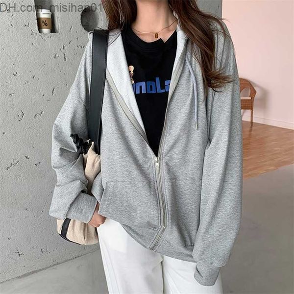 women's hoodies sweatshirts harajuku hoodies korean fashion hooded sweatshirts autumn winter female coat zip-up hoodie pockets z230703, Black
women's hoodies sweatshirts harajuku hoodies korean fashion hooded sweatshirts autumn winter female coat zip-up hoodie pockets z230703, Black