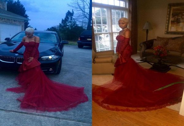 black girl prom 2021 offshoulder long sleeve burgundy appliques lace long trail mermaid evening dresses wear formal cocktail part1640026
black girl prom 2021 offshoulder long sleeve burgundy appliques lace long trail mermaid evening dresses wear formal cocktail part1640026