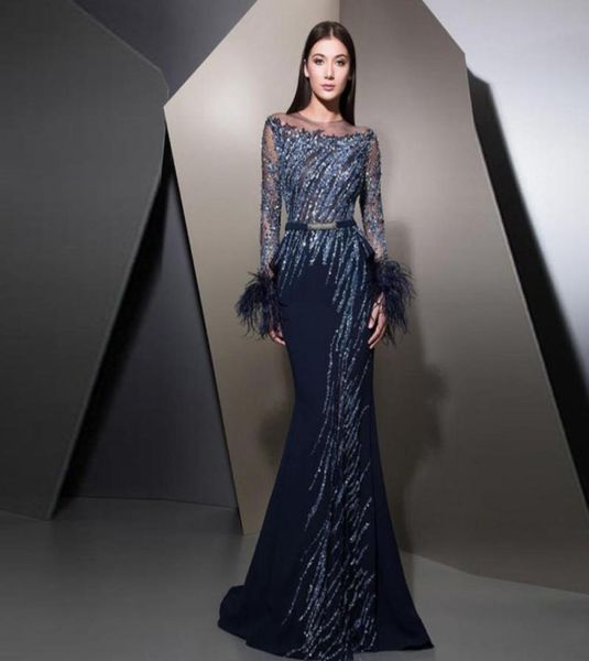 ziad nakad 2019 mermaid evening dresses feather long sleeve sequins beaded red carpet celebrity dress customized formal party dres7316225, Black;red
ziad nakad 2019 mermaid evening dresses feather long sleeve sequins beaded red carpet celebrity dress customized formal party dres7316225, Black;red